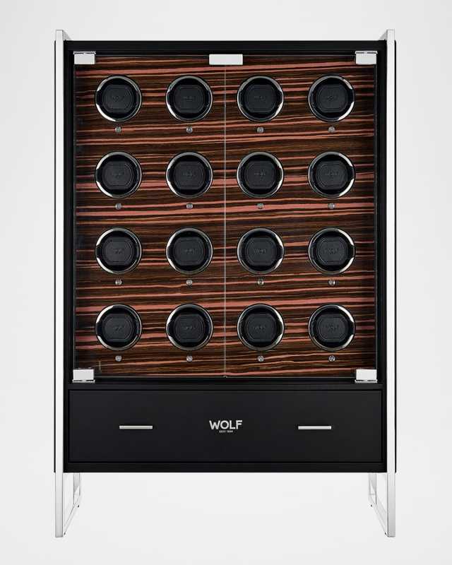 Roadster 16-Piece Watch Winder Cabinet